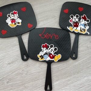 Disney Mickey and Minnie hand mirrors